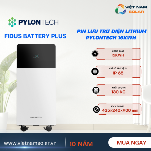 Pin Lưu Trữ Điện Lithium Pylontech 16kWh - Fidus