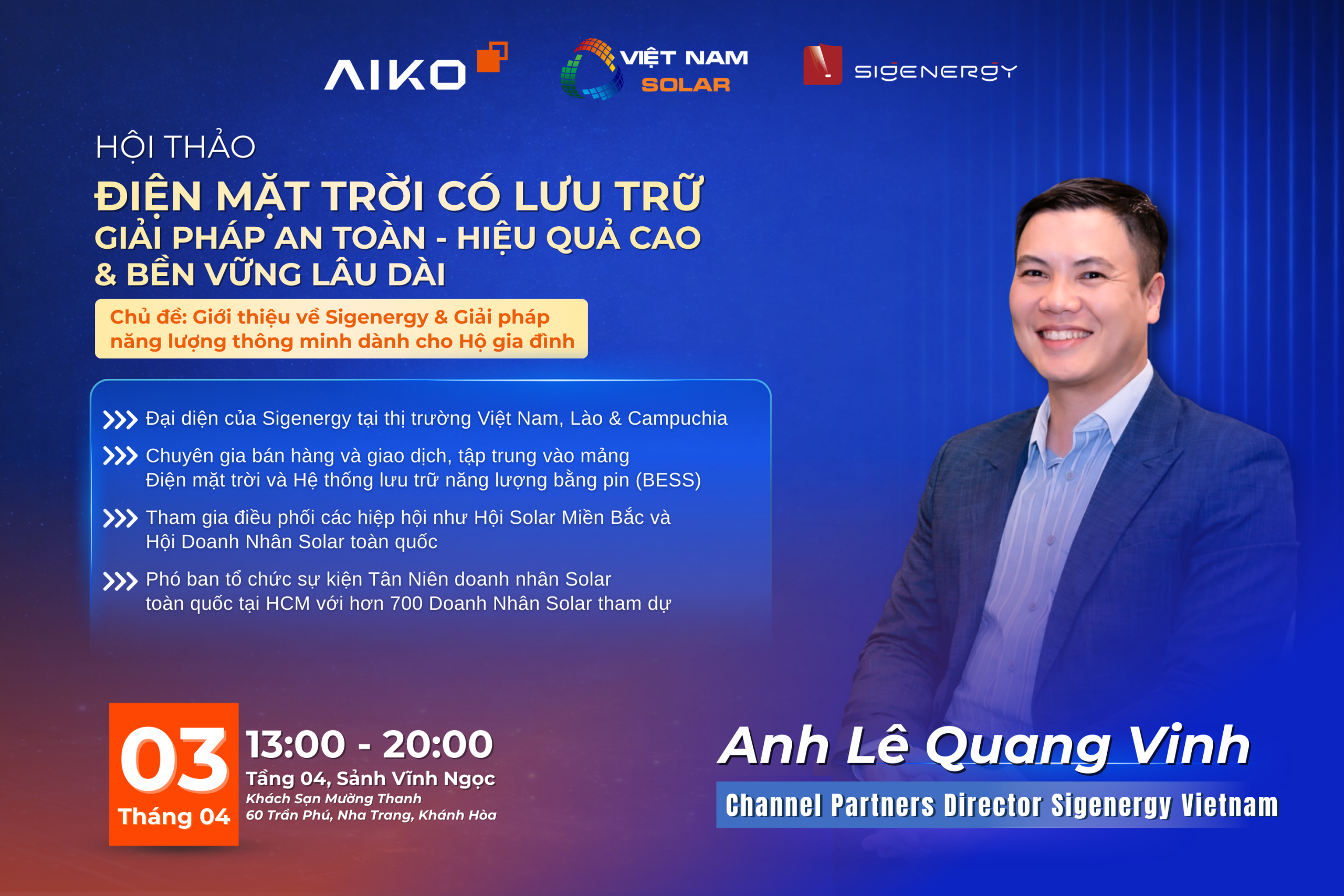 Hội Thảo: Điện Mặt Trời Có Lưu Trữ – Giải Pháp An Toàn – Hiệu Quả Cao & Bền Vững Lâu Dài 2 ANH ANH VINH CHINH scaled