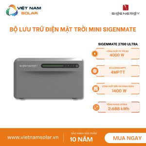 Bộ Lưu Trữ Điện Mặt Trời Mini SigenMate 2700 Ultra