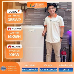 chi phi lap dien mat troi 15kwp luu tru 14kwh
