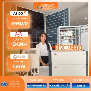 chi phi lap dien mat troi 20kwp luu tru 15kwh