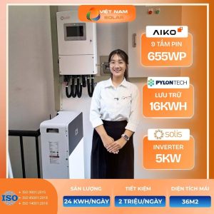 chi phi lap dien mat troi 6kwp luu tru 16kwh