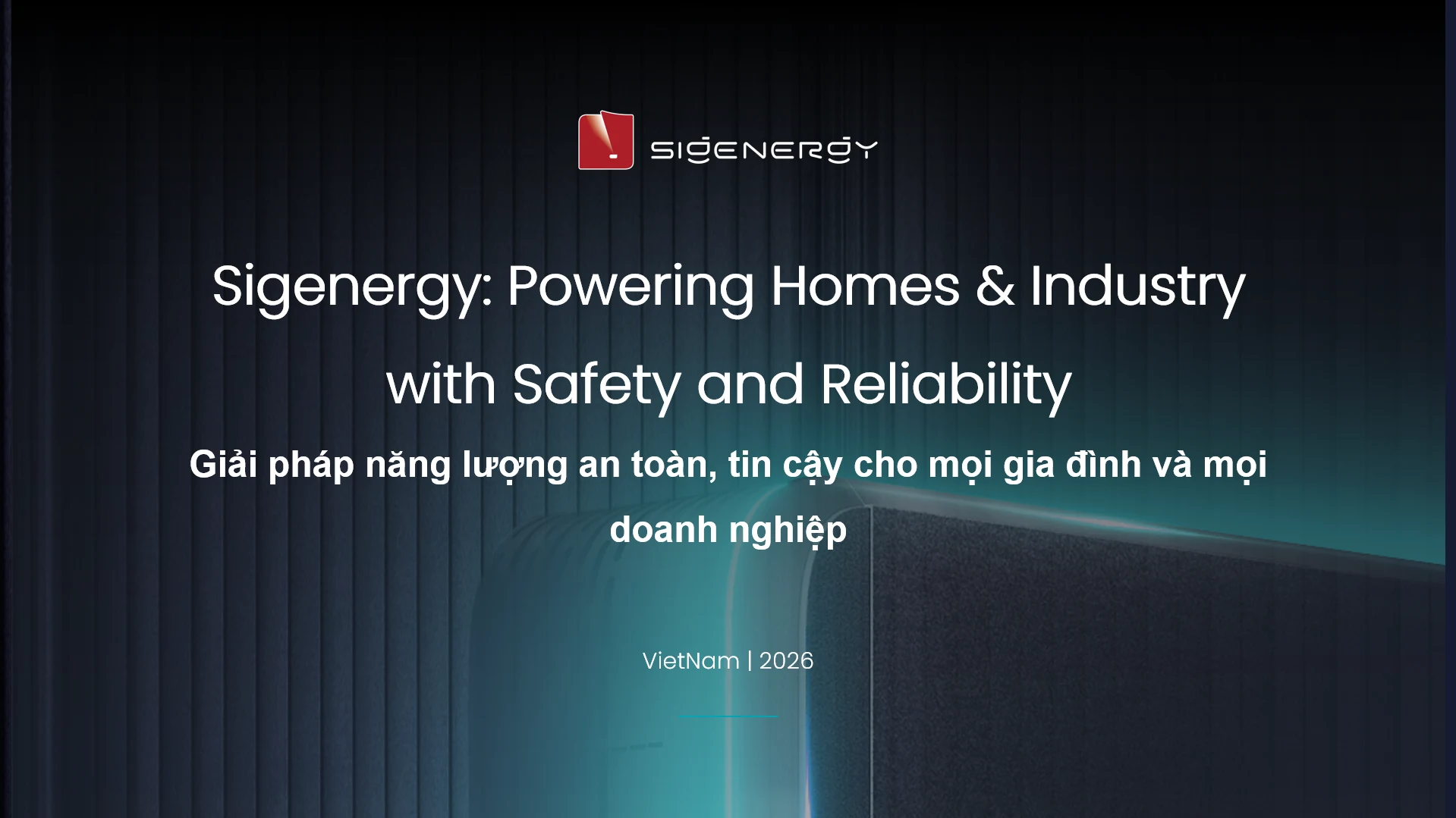 Sigenergy chính sách và chương trình đối tác