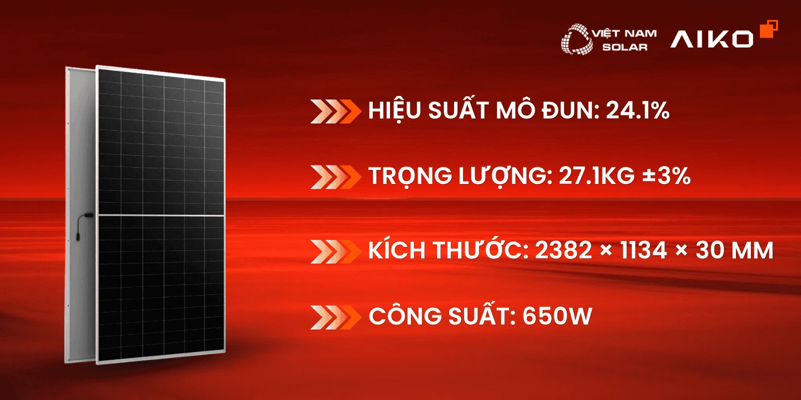 AIKO-G650-MCH72Mw - Tấm Pin NLMT Aiko 650WP - COMET 2U72 3 cong suat lon hon hieu qua dau tu cao hon 1