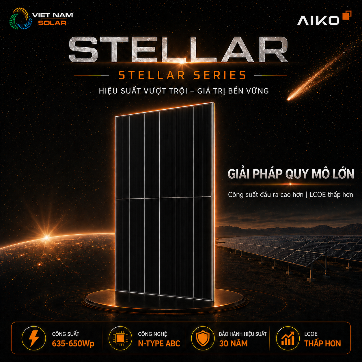 Aiko Solar - Tấm Pin Mặt Trời Aiko Hiệu Suất Số 1 Thế Giới