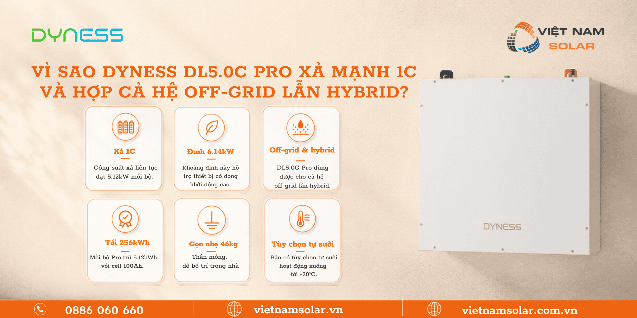 DL5.0C Pro - Pin Lưu Trữ Điện Lithium Dyness DL5.0C Pro 5.12kWh - 256kWh (IP 20) 1 tinh nang noi bat dl5 0c pro pin luu tru dien lithium dyness dl5 0c pro 5 12kwh 256kwh ip 20