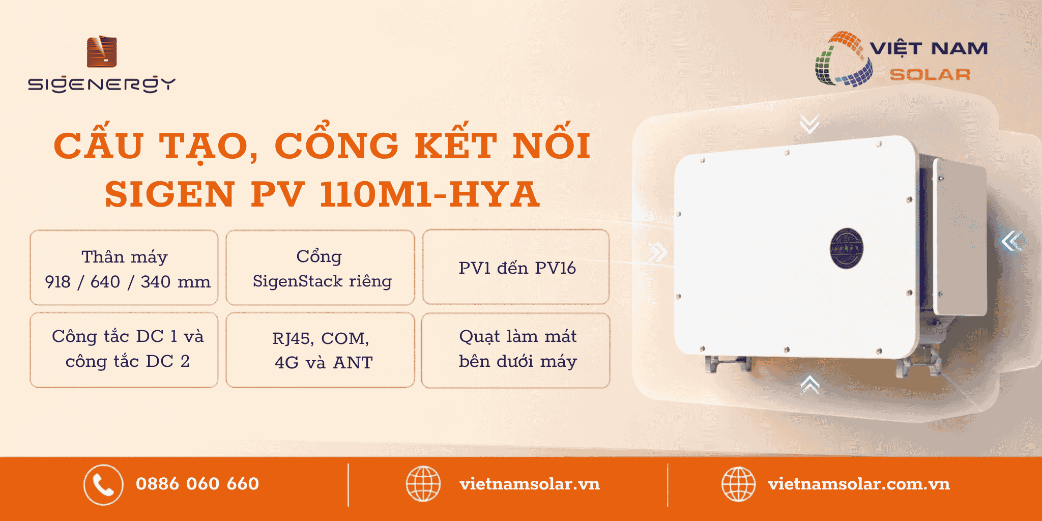 Sigen PV 110M1-HYA - Inverter Hybrid Điều Tiết Sigenergy 3 Pha 110kW 2 cau tao cong ket noi sigen pv 110m1 hya inverter hybrid dieu tiet sigenergy 3 pha 110kw