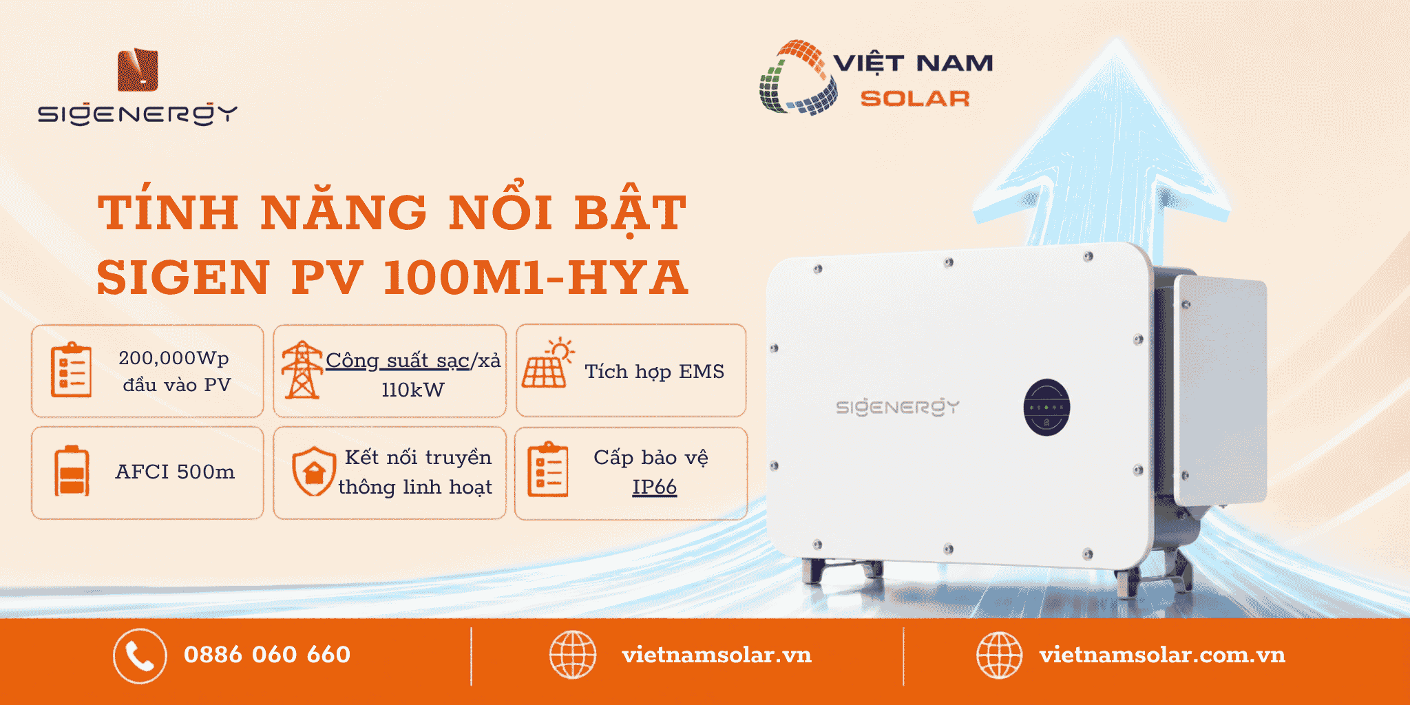 Sigen PV 100M1-HYA - Inverter Hybrid Điều Tiết Sigenergy 3 Pha 100kW 1 tinh nang noi bat sigen pv 100m1 hya inverter hybrid dieu tiet sigenergy 3 pha 100kw