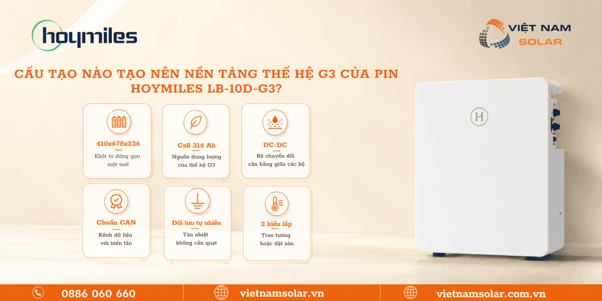 Cấu tạo LB-10D-G3 pin lưu trữ điện lithium Hoymiles 10kWh áp thấp