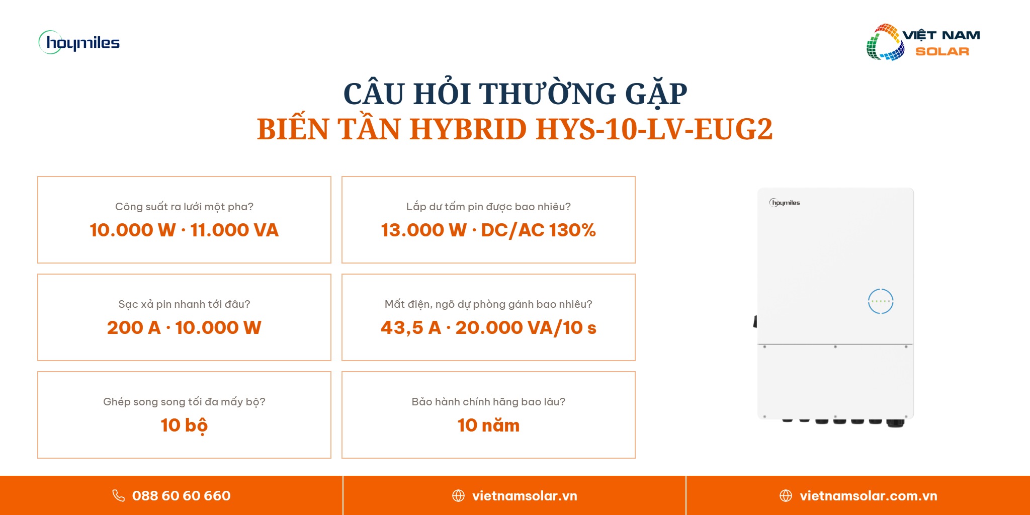 HYS-10-LV-EUG2 - Inverter Hybrid Hoymiles 10kW 1 Pha (Áp Thấp) 14 HYS-10-LV-EUG2 - câu hỏi thường gặp, inverter hybrid Hoymiles 10kW 1 pha áp thấp