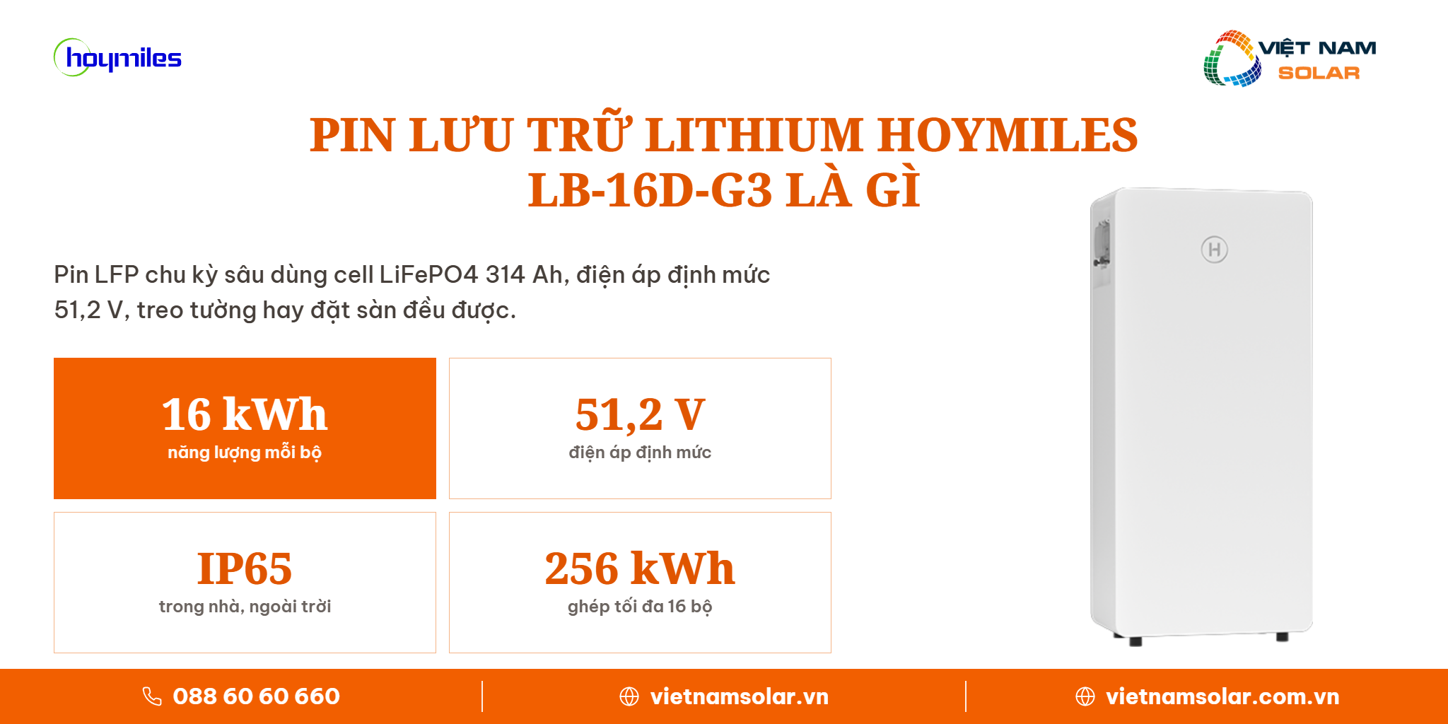 LB-16D-G3 - Pin Lưu Trữ Điện Lithium Hoymiles 16kWh (Áp Thấp) 1 LB-16D-G3 là gì, pin lưu trữ điện mặt trời Hoymiles dung lượng 16 kWh áp thấp