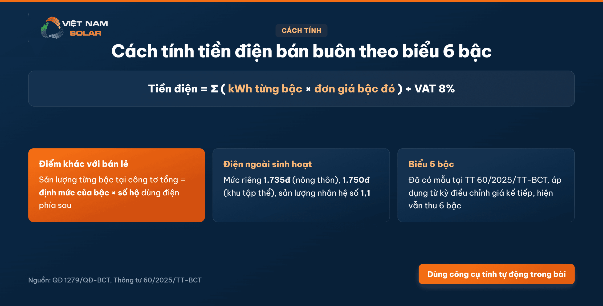 Cách Tính Tiền Điện Bán Buôn 3 Cách tính tiền điện bán buôn, công thức tính