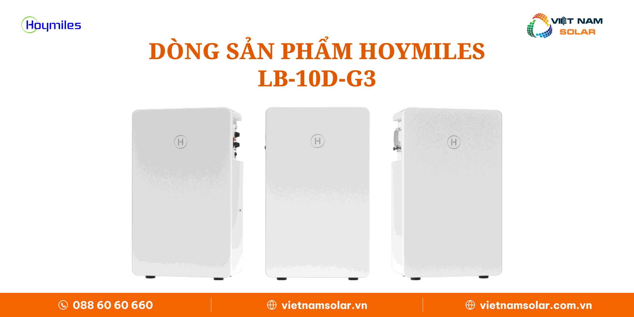 Dòng sản phẩm Hoymiles LB-10D-G3 Dòng sản phẩm Hoymiles LB-10D-G3 dung lượng 10 kWh mỗi bộ