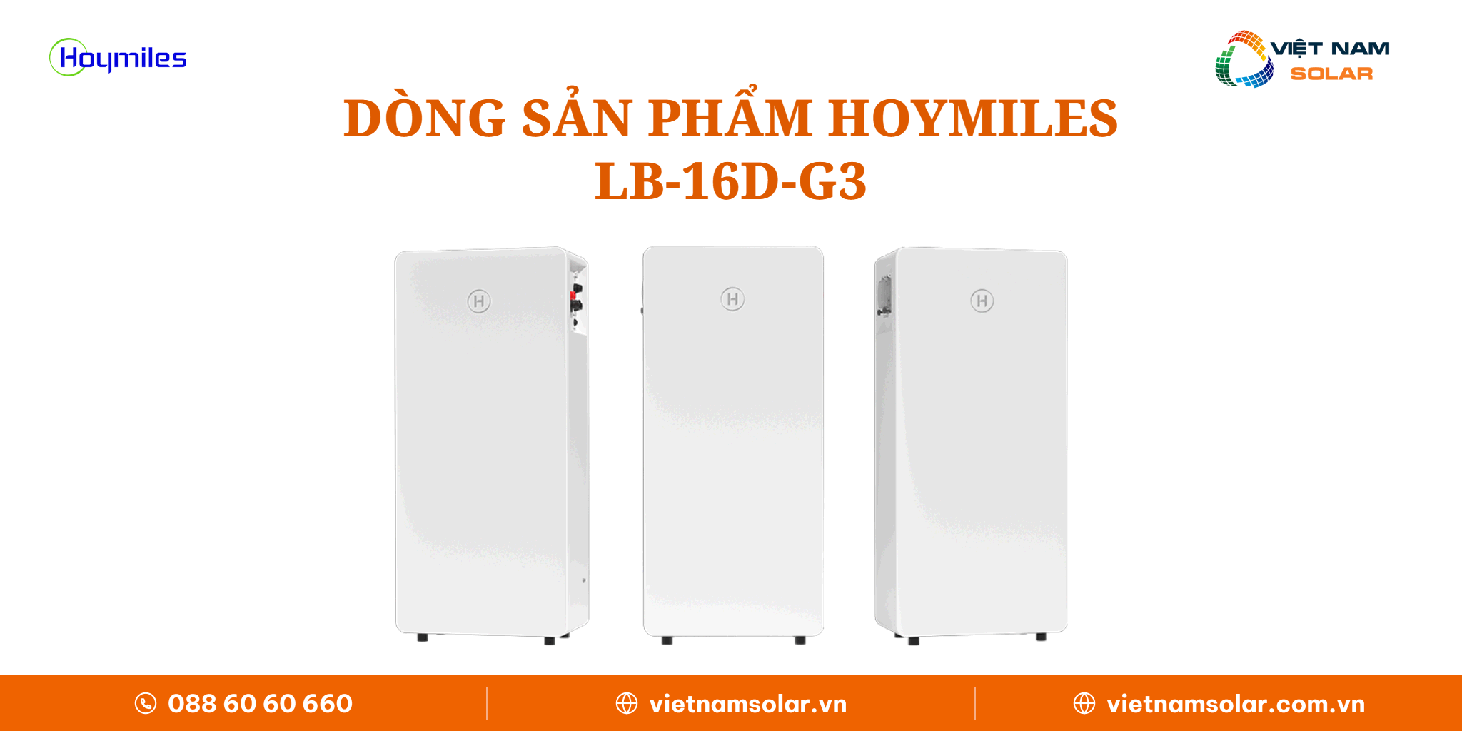 Dòng sản phẩm Hoymiles LB-16D-G3 Dòng sản phẩm Hoymiles LB-16D-G3 dung lượng 16 kWh mỗi bộ