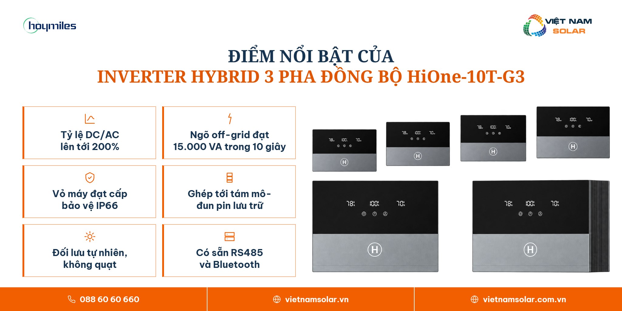 HiOne-10T-G3 - Inverter Hybrid 3 Pha Hoymiles Đồng Bộ 10kW 2 HiOne-10T-G3 - điểm nổi bật, inverter hybrid Hoymiles 10 kW 3 pha