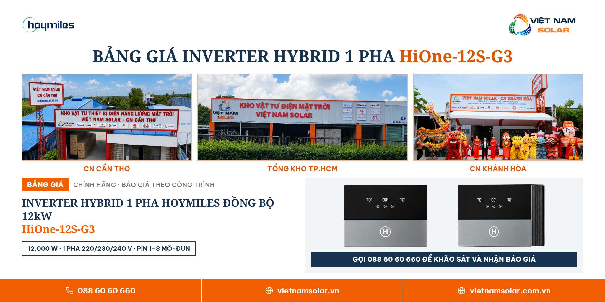 HiOne-12S-G3 - Inverter Hybrid 1 Pha Hoymiles Đồng Bộ 12kW 12 HiOne-12S-G3 Inverter Hybrid 1 Pha Hoymiles Đồng Bộ 12kW - Giá inverter hybrid đồng bộ HiOne-12S-G3 và cách nhận báo giá
