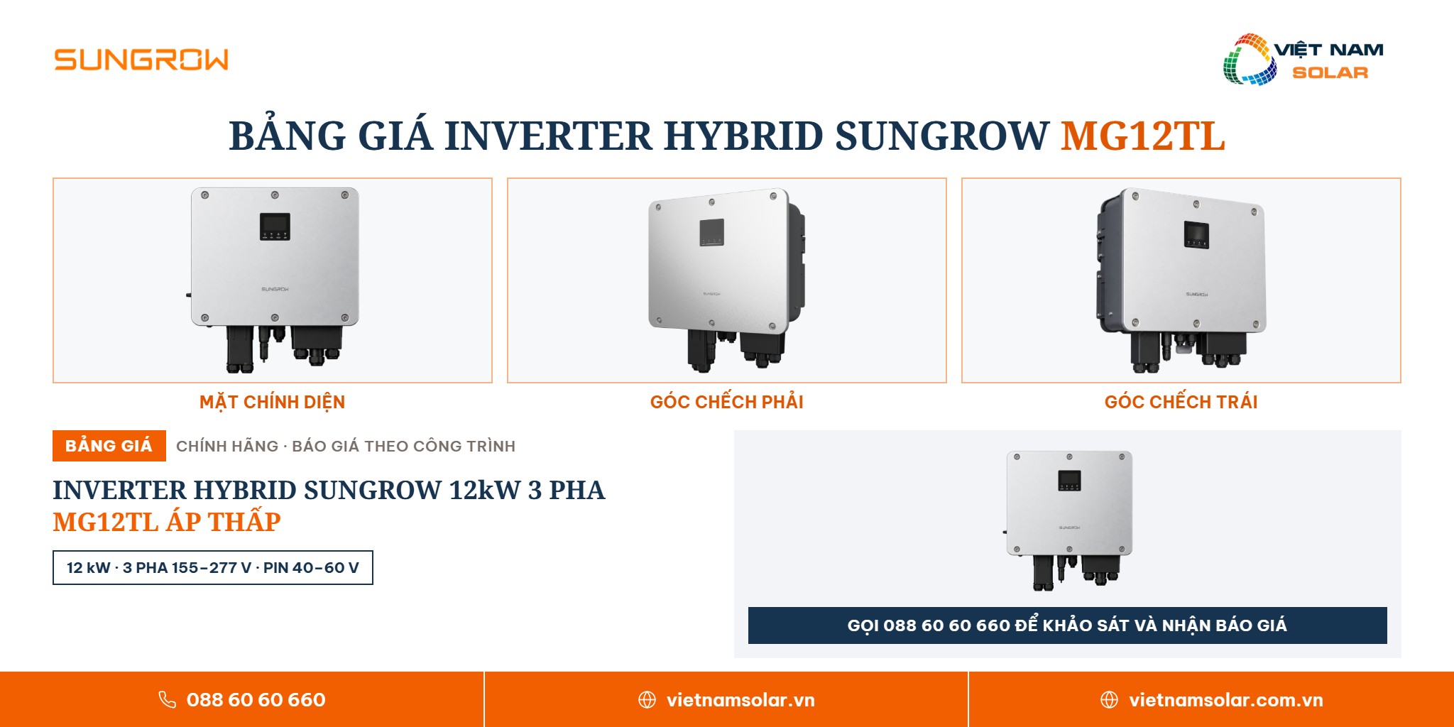 MG12TL - Inverter Hybrid Sungrow 12kW 3 Pha (Áp Thấp) 9 MG12TL - giá và cách nhận báo giá tại Việt Nam Solar