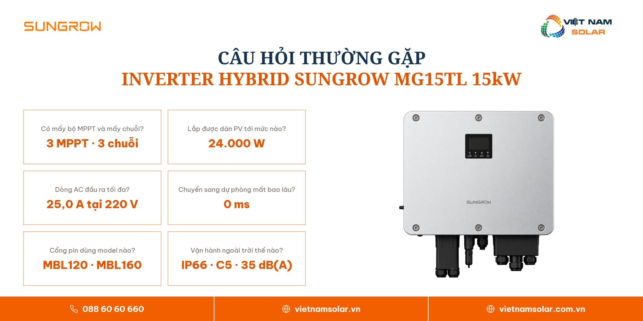 MG15TL - Inverter Hybrid Sungrow 15kW 3 Pha (Áp Thấp) 11 MG15TL - câu hỏi thường gặp về inverter hybrid Sungrow 15 kW ba pha