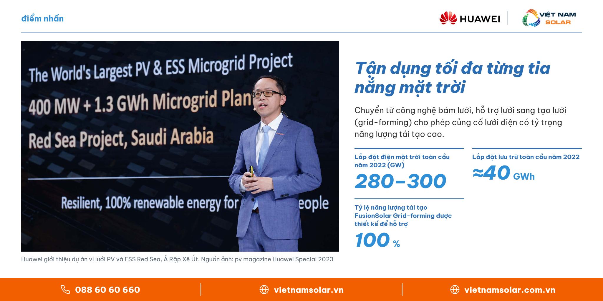 Tận dụng tối đa từng tia nắng mặt trời – Huawei FusionSolar, Việt Nam Solar