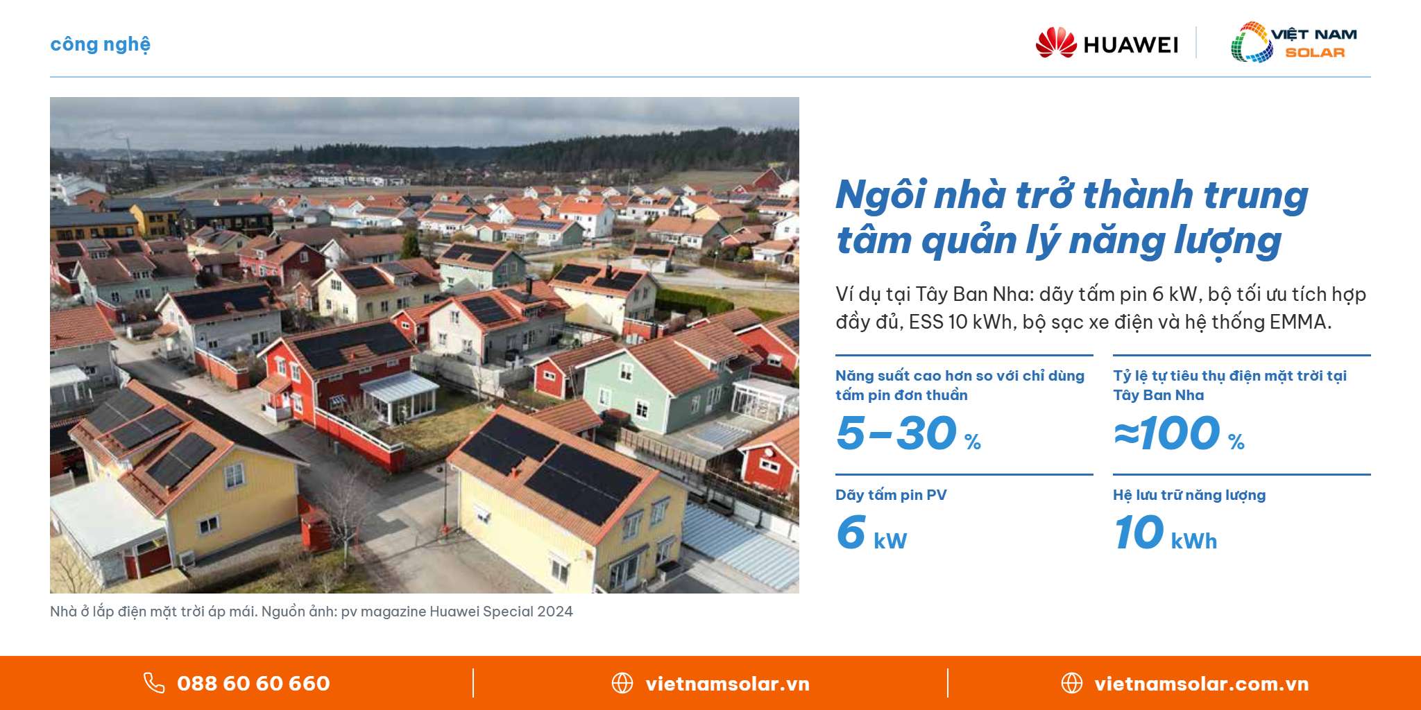 Ngôi nhà trở thành trung tâm quản lý năng lượng – Huawei FusionSolar, Việt Nam Solar