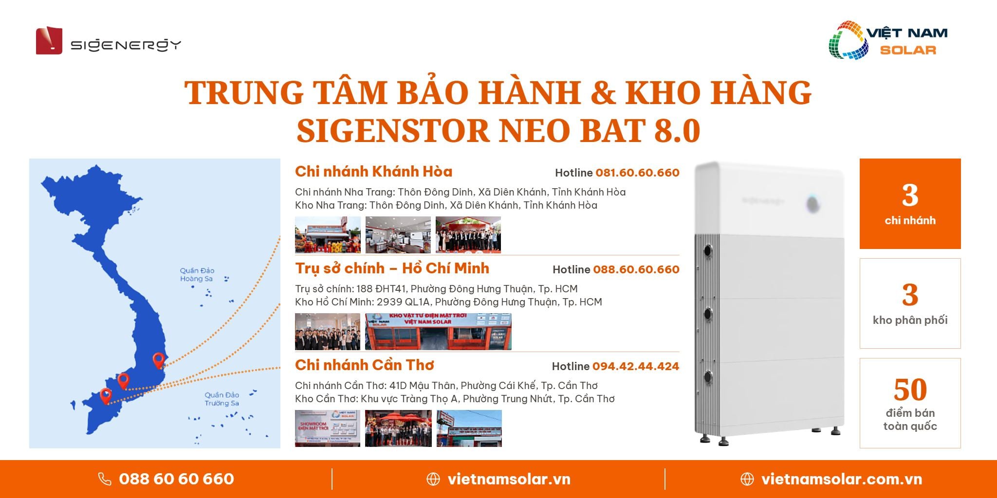 SigenStor Neo BAT 8.0 - Pin Lưu Trữ Lithium All In One Sigenergy 8kWh 7 SigenStor Neo BAT 8.0 - Pin Lưu Trữ Lithium Đồng Bộ Sigenergy 8kWh: ảnh trung tâm bảo hành bộ lưu trữ điện SigenStor Neo BAT 8.0 tại Việt Nam Solar
