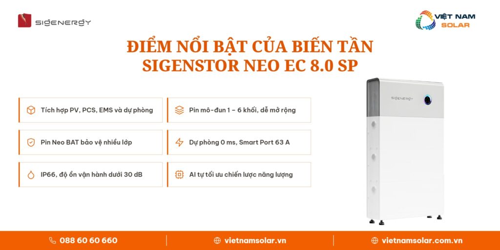 SigenStor Neo EC 8.0 SP - Inverter Đồng Bộ All In One Sigenergy 8kW 1 ...