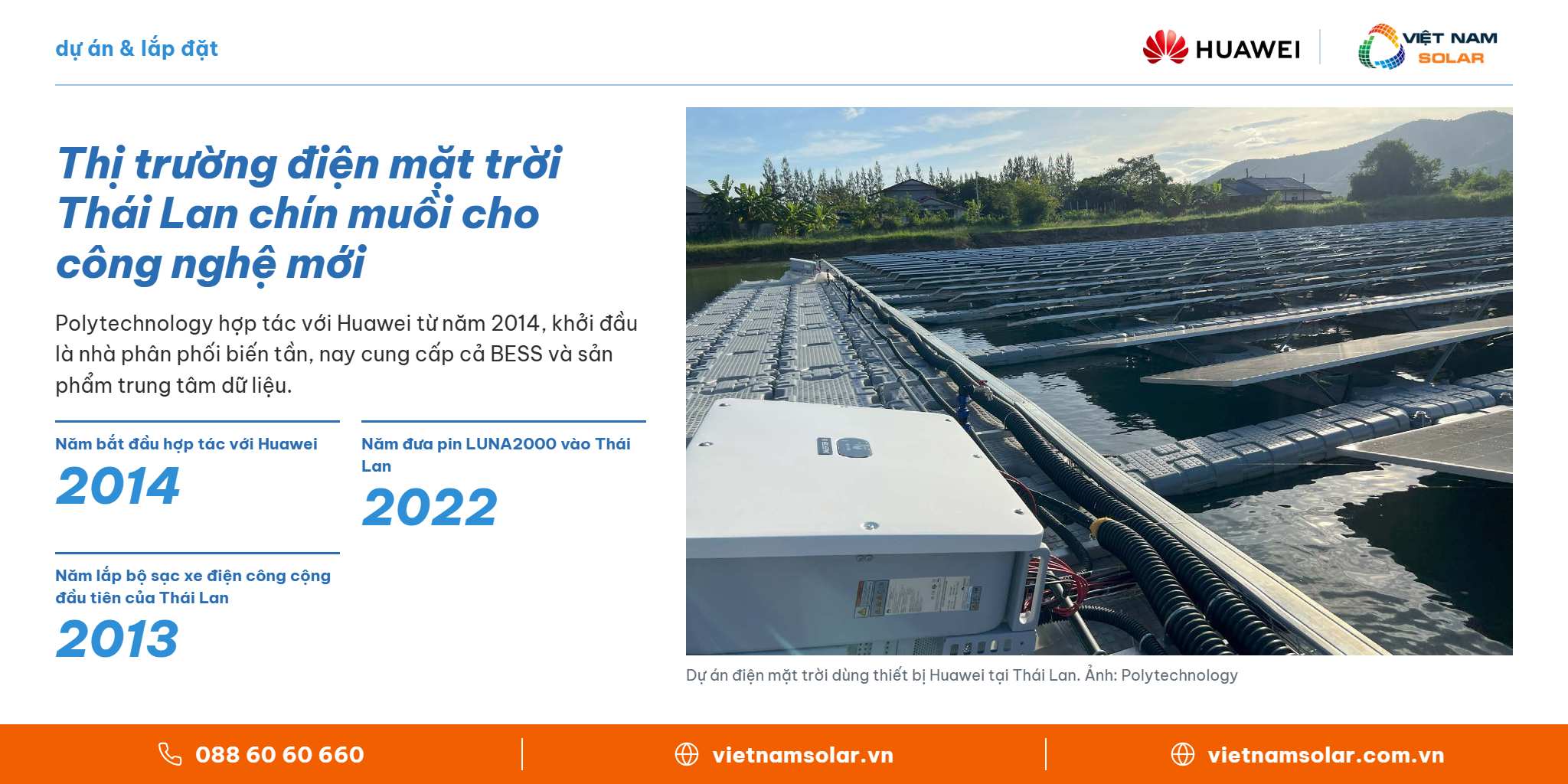 Thị trường điện mặt trời Thái Lan chín muồi cho công nghệ mới – Huawei FusionSolar, Việt Nam Solar