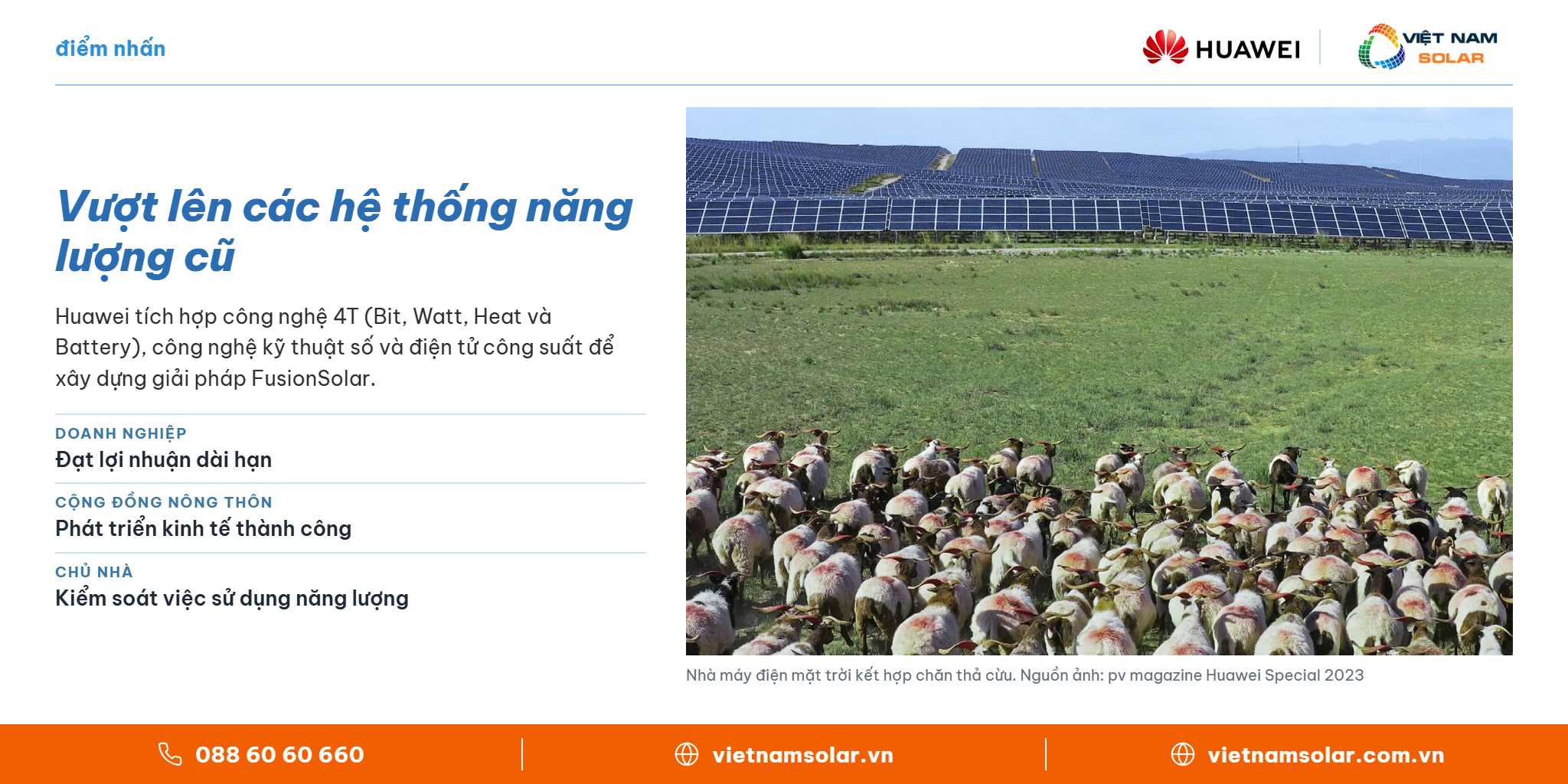 Vượt lên các hệ thống năng lượng cũ – Huawei FusionSolar, Việt Nam Solar